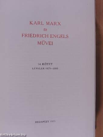 Karl Marx és Friedrich Engels művei 34.