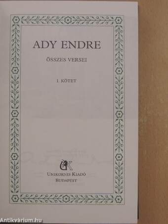 Ady Endre összes versei I-III.