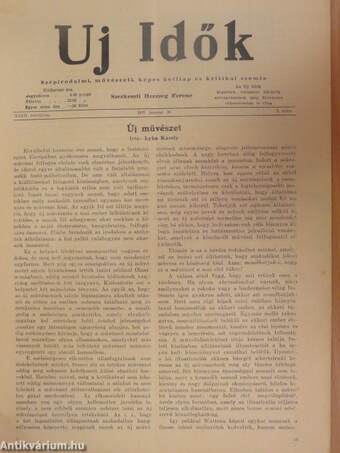 Uj Idők 1937. január 10.