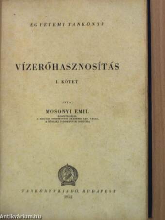 Vízerőhasznosítás I-II.