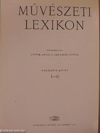 Művészeti lexikon III. (töredék)