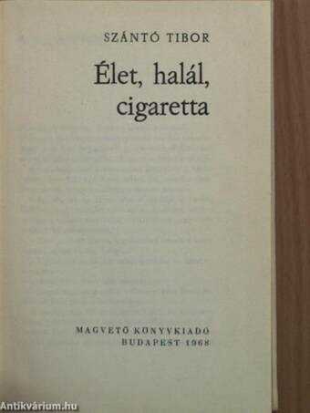 Élet, halál, cigaretta