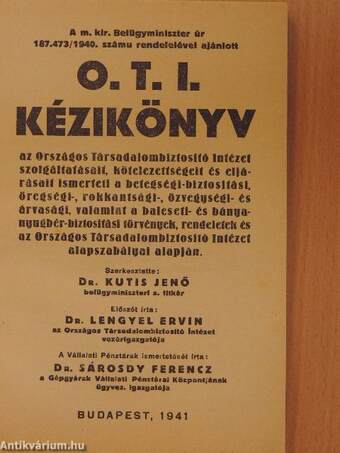 O. T. I. Kézikönyv