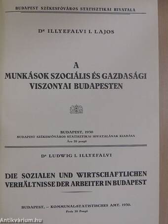 A munkások szociális és gazdasági viszonyai Budapesten