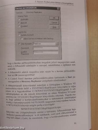 Windows NT Server 4.0 rendszergazdáknak