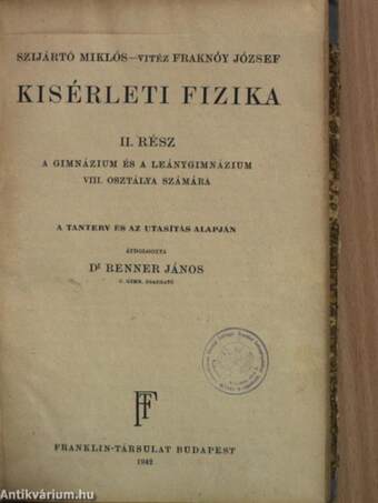 Kisérleti fizika II.