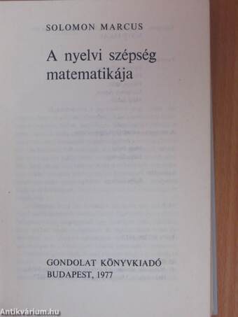 A nyelvi szépség matematikája