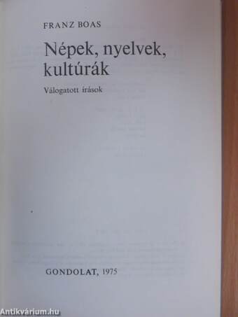 Népek, nyelvek, kultúrák