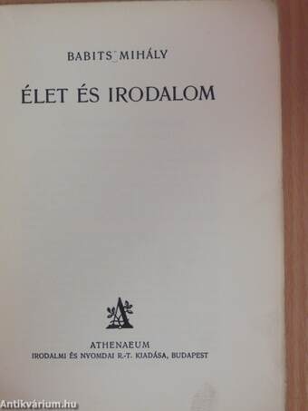 Élet és irodalom