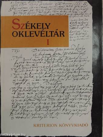 Székely oklevéltár I-II.