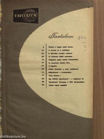 Univerzum 1963/7-12. (fél évfolyam)