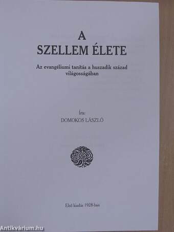 A szellem élete