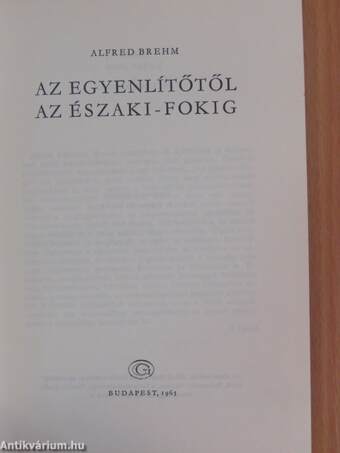 Az Egyenlítőtől az Északi-fokig