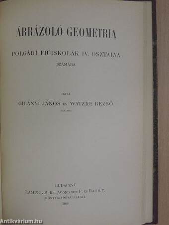 Ábrázoló geometria I-III.