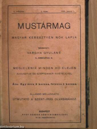 Mustármag 1908., 1910., 1912-1913., 1917., 1925-1926., 1928. (vegyes számok) (31 db)
