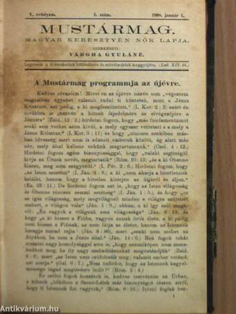 Mustármag 1908., 1910., 1912-1913., 1917., 1925-1926., 1928. (vegyes számok) (31 db)