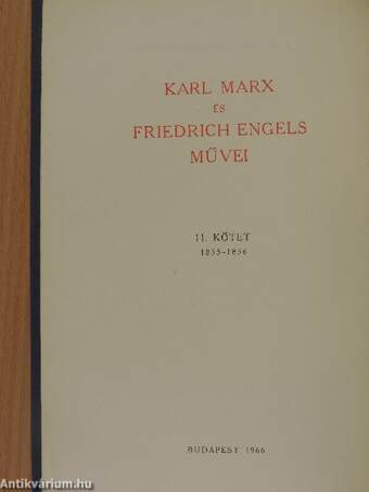 Karl Marx és Friedrich Engels művei 11.