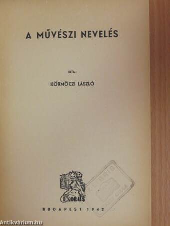 A művészi nevelés