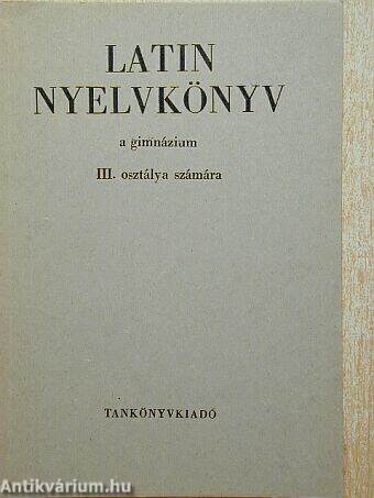 Latin nyelvkönyv III.