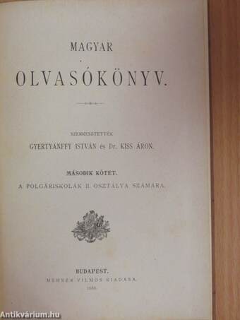 Magyar olvasókönyv II.