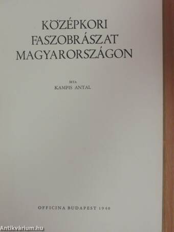 Középkori faszobrászat Magyarországon