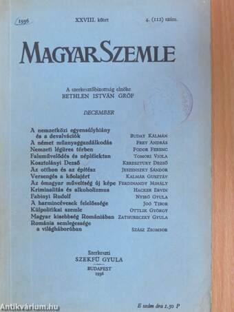Magyar Szemle 1936. december