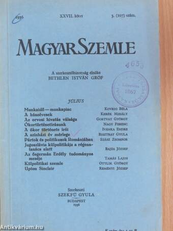 Magyar Szemle 1936. július