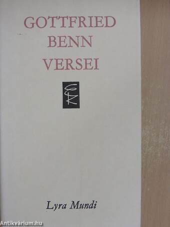 Gottfried Benn versei