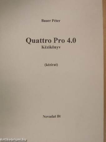 Quattro Pro 4.0