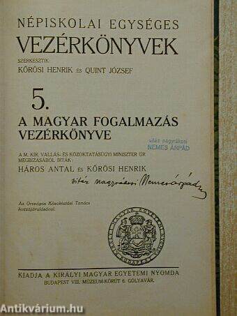 A magyar fogalmazás vezérkönyve
