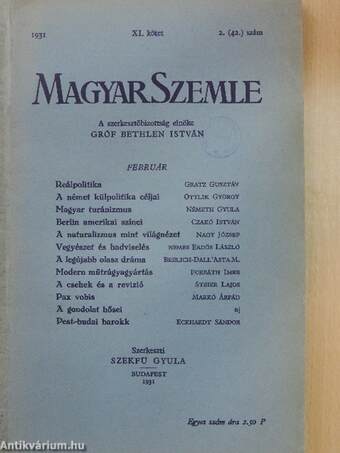 Magyar Szemle 1931. február