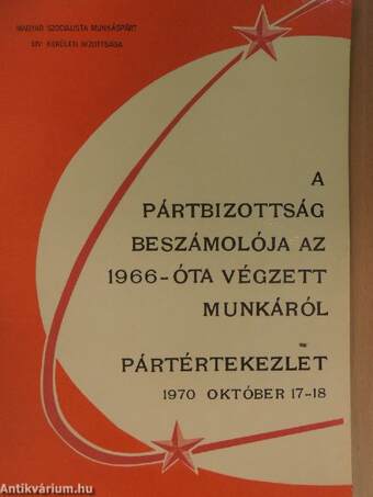 A Pártbizottság beszámolója az 1966 óta végzett munkáról