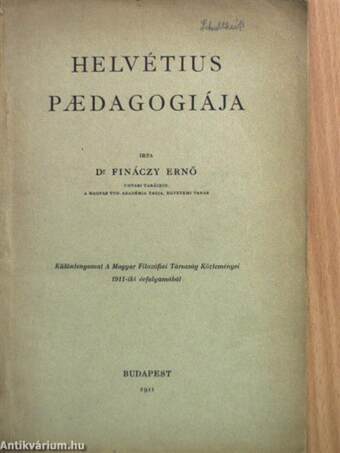 Helvétius paedagogiája