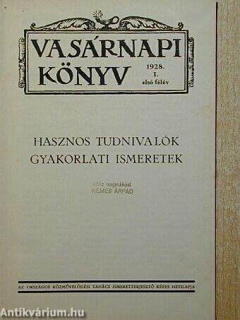 Vasárnapi Könyv 1928. I-II.