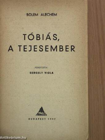 Tóbiás, a tejesember