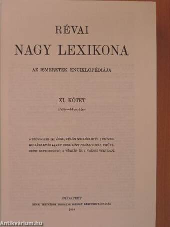 Révai nagy lexikona 11. (töredék)