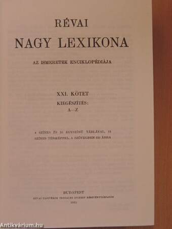 Révai nagy lexikona 21. (töredék)