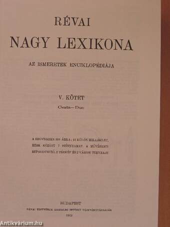 Révai nagy lexikona 5. (töredék)