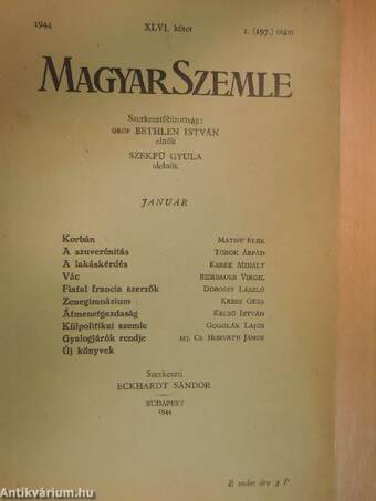 Magyar Szemle 1944. január