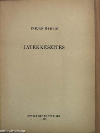 Játékkészítés