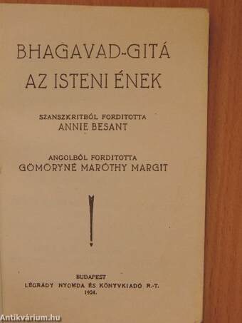 Bhagavad Gítá - Az isteni ének