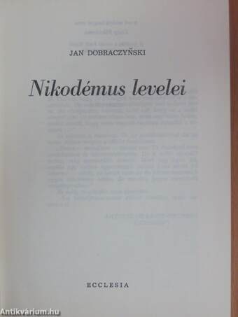 Nikodémus levelei