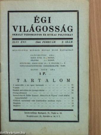 Égi világosság 1944. február