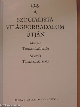 1919. A szocialista világforradalom útján