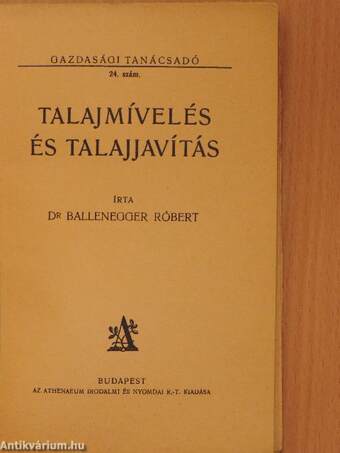 Talajmívelés és talajjavítás