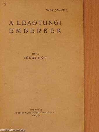 A leaotungi emberkék