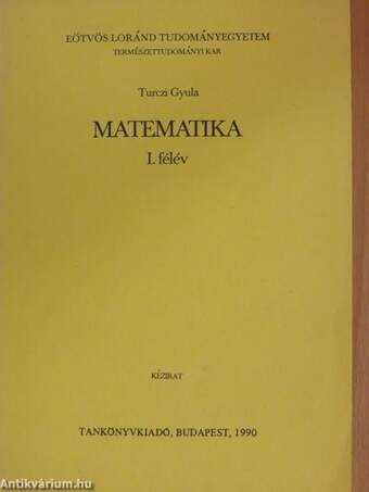 Matematika I. félév