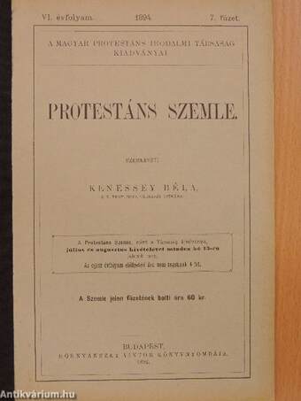 Protestáns Szemle 1894/7.