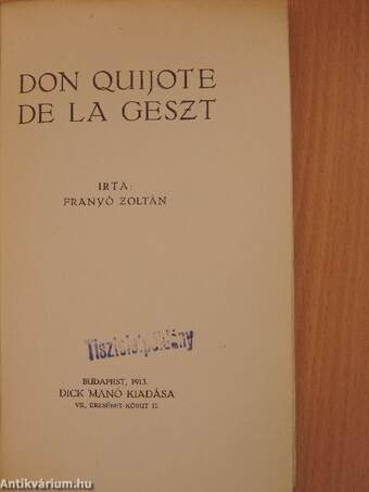 Don Quijote de la Geszt