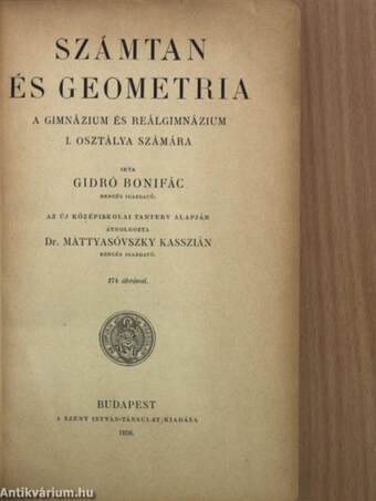 Számtan és geometria I.